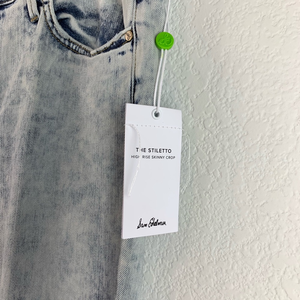 Sam Edelman The Stiletto High Rise Skinny Crop - Picture 3 of 5